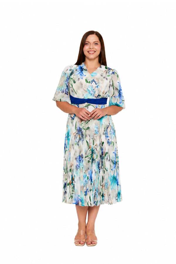 Grace Midikleid – Saxblau