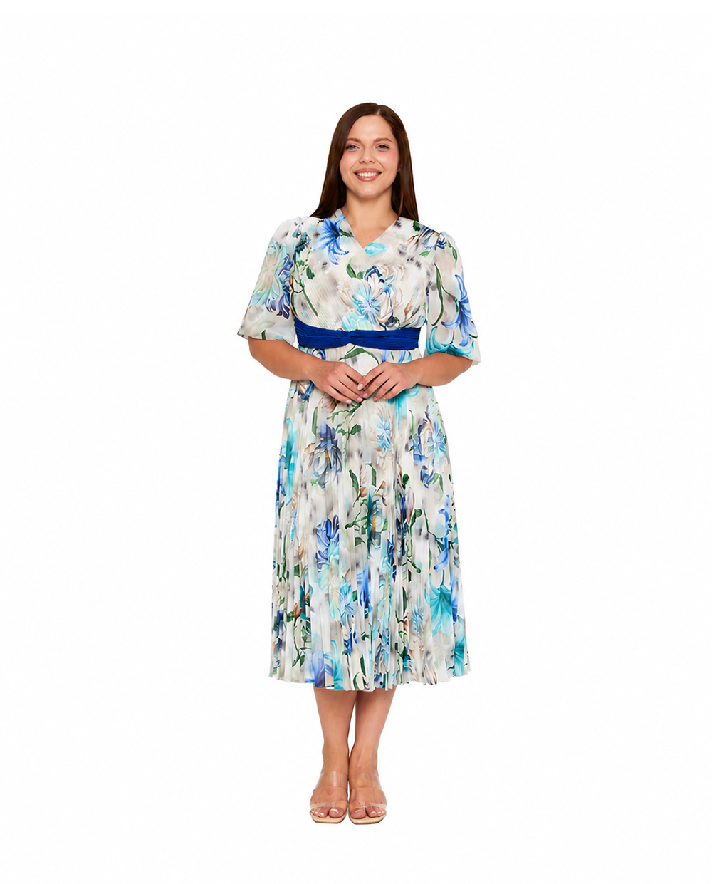 Grace Midikleid – Saxblau