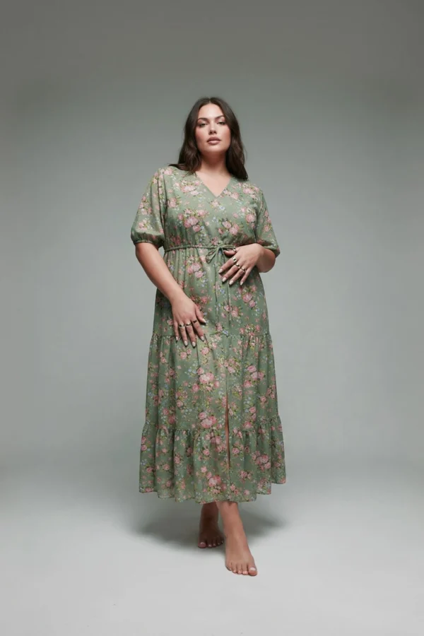 Bloom Maxikleid sagegrün