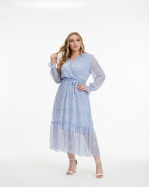 Bloom Maxikleid Soft Blue