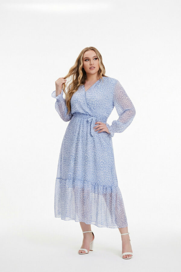 Bloom Maxikleid Soft Blue