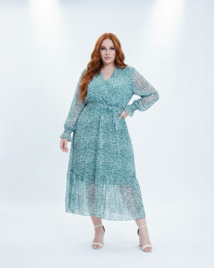 Bloom – Florales Maxikleid in skobeloff