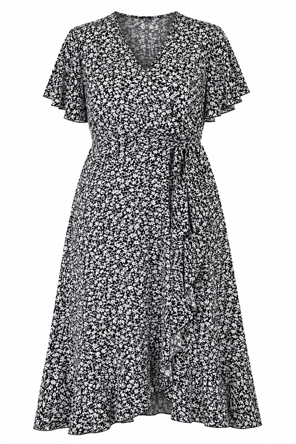 Bloom Gartenblüten-Kleid – Schwarz – Bild 3